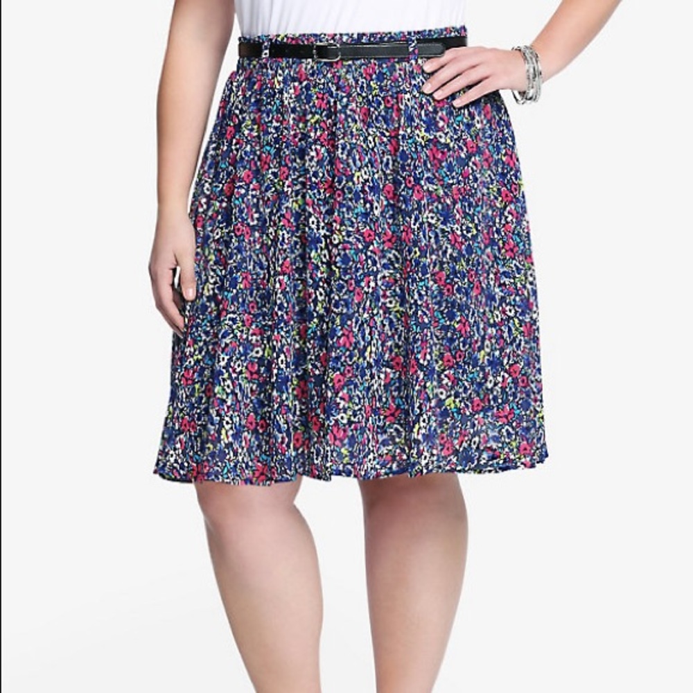 Torrid floral skirt